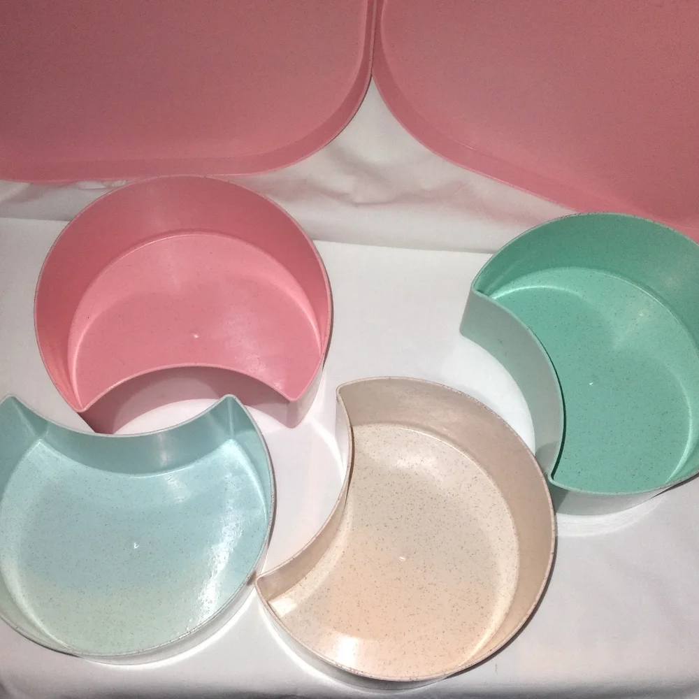 Pink Divided Serving Box